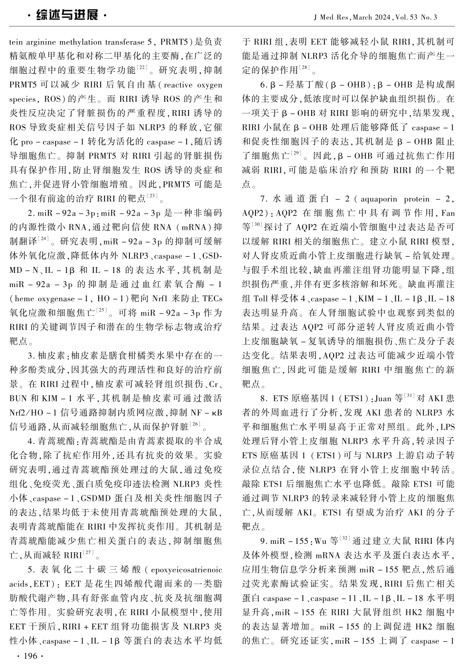 细胞焦亡在肾缺血-再灌注损伤中的研究进展.pdf_第3页