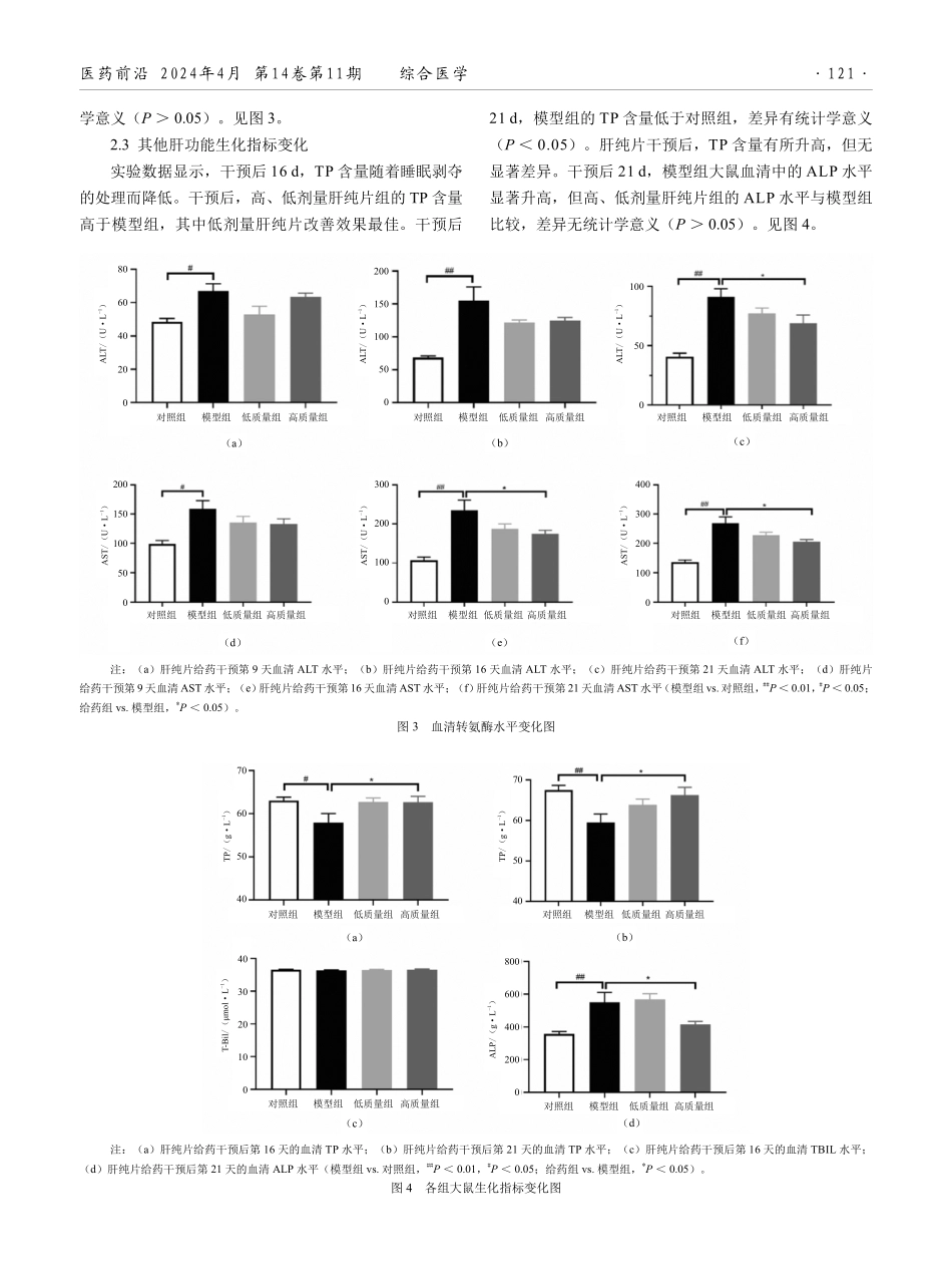 肝纯片对睡眠剥夺致肝损伤大鼠的影响.pdf_第3页