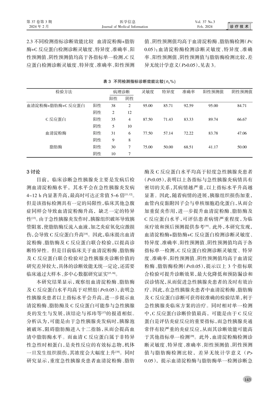 血清淀粉酶、脂肪酶及C反应蛋白联合检验在急性胰腺炎诊断中的应用价值.pdf_第3页