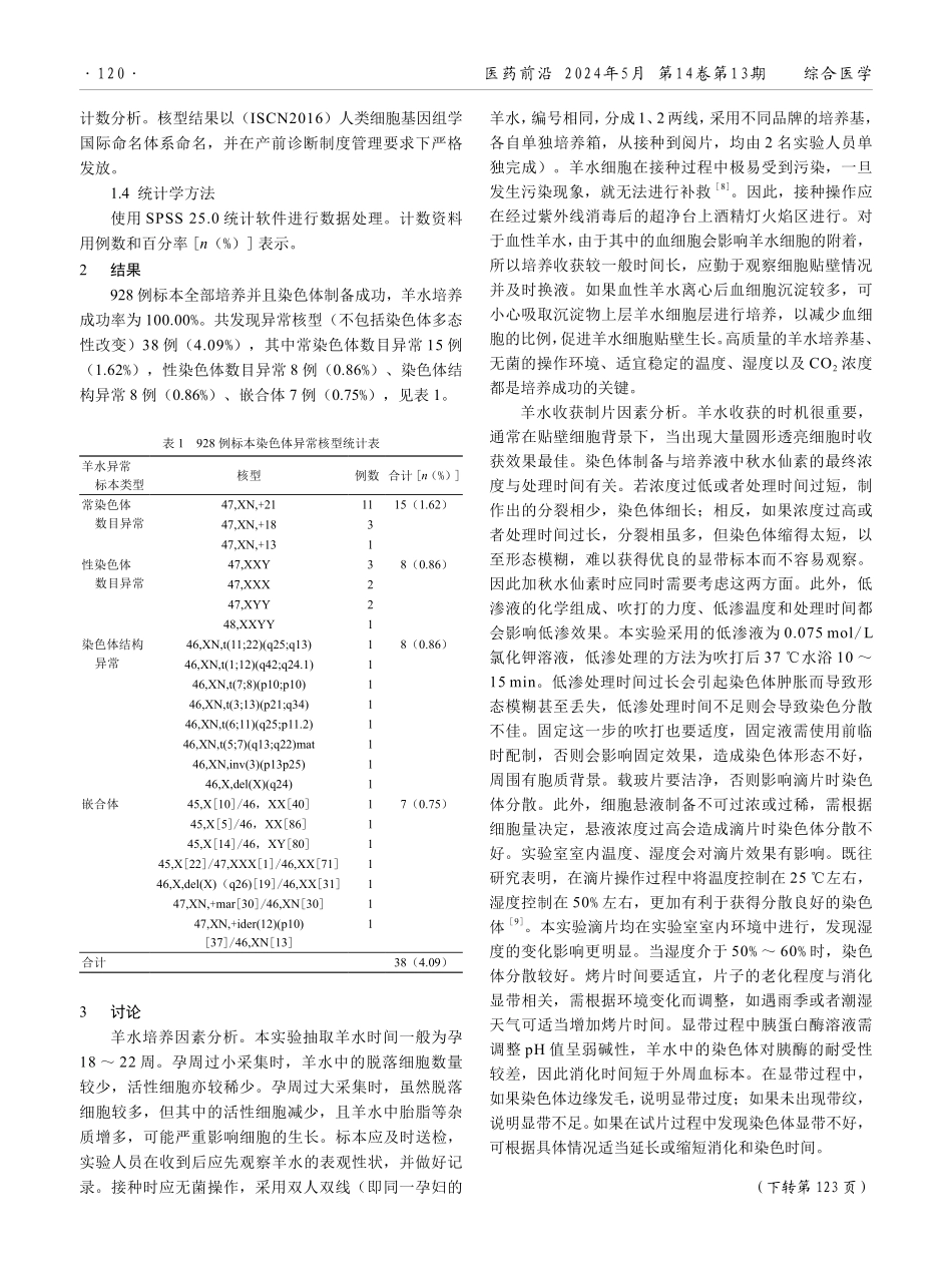 羊水细胞培养与染色体制备的方法探讨.pdf_第2页