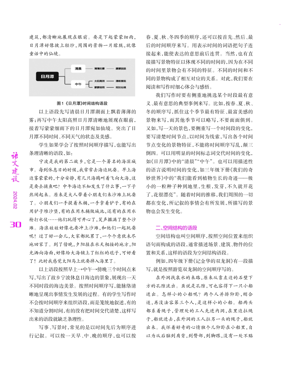 语段的理解、建构与教学——例谈时间结构和空间结构的语段.pdf_第2页