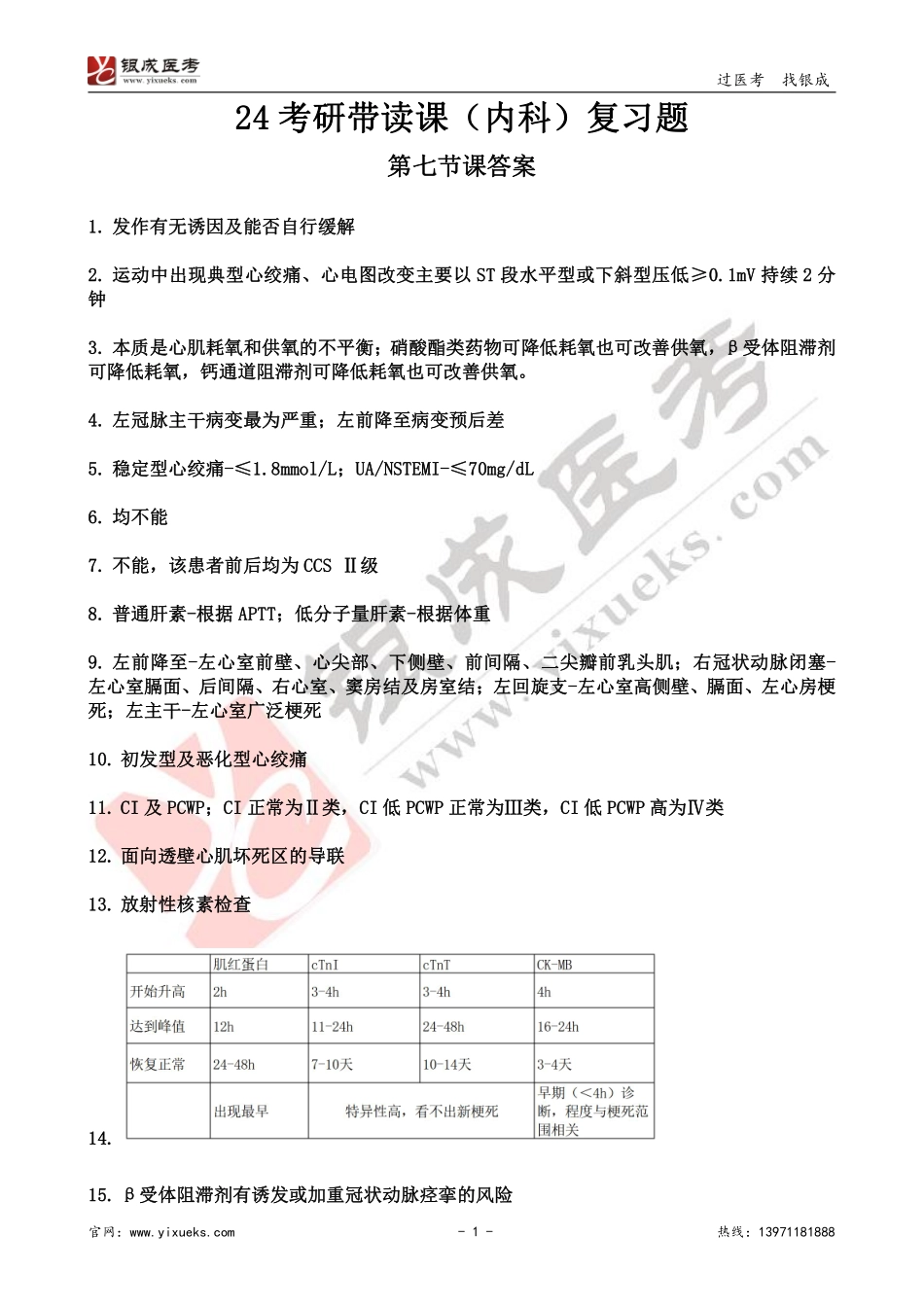 【230108】内科学带读课第7天-复习题答案 .pdf_第1页