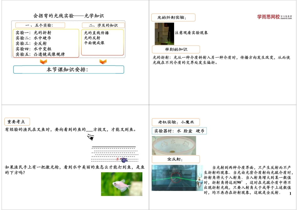 会拐弯的光线实验——光学知识(1).pdf_第1页