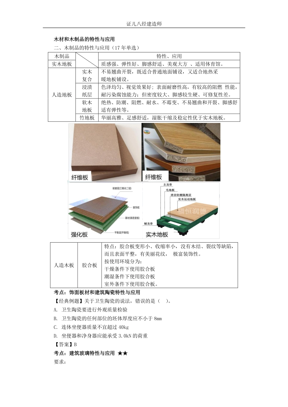 基础精学14-装修材料-石材、陶瓷、木材、玻璃、金属材料02.pdf_第1页