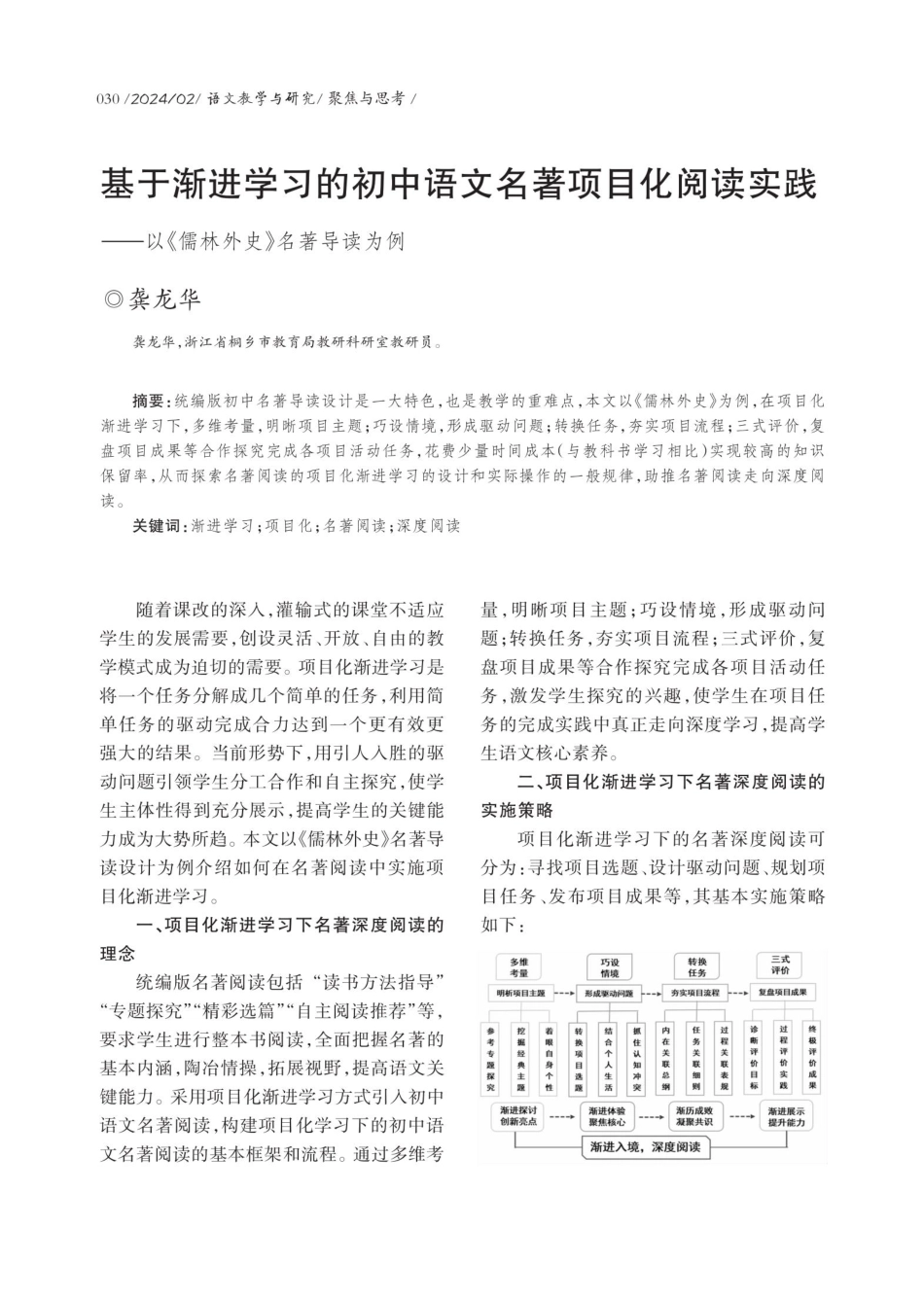 基于渐进学习的初中语文名著项目化阅读实践——以《儒林外史》名著导读为例.pdf_第1页