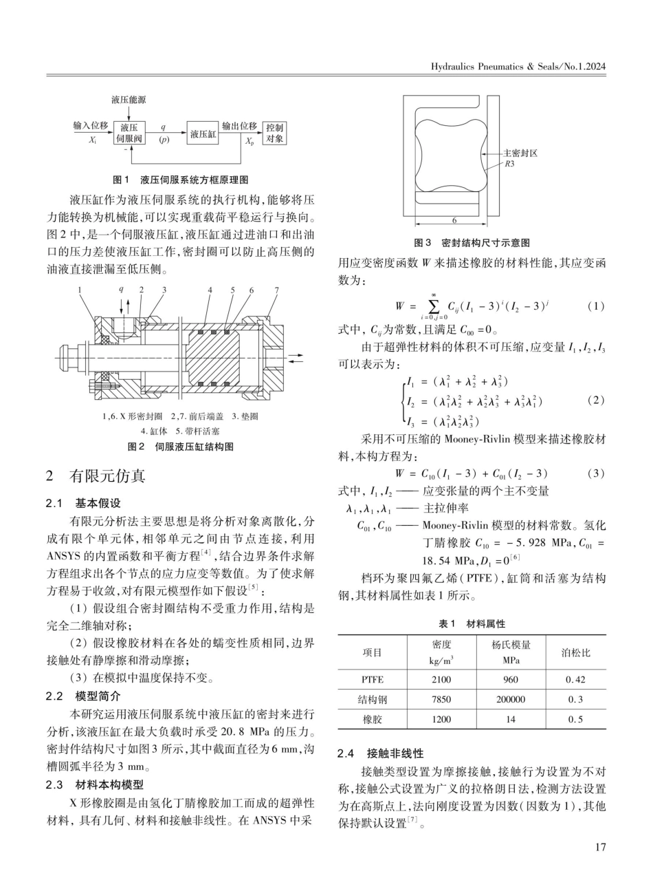 基于伺服液压缸X形密封圈的数值模拟.pdf_第2页