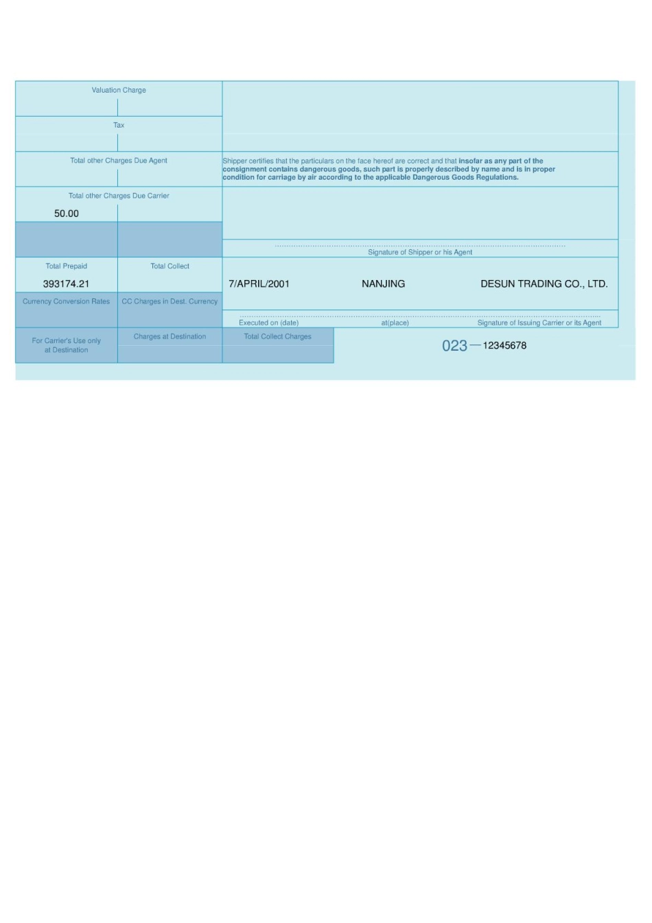 已填制好的航空运单.pdf_第2页