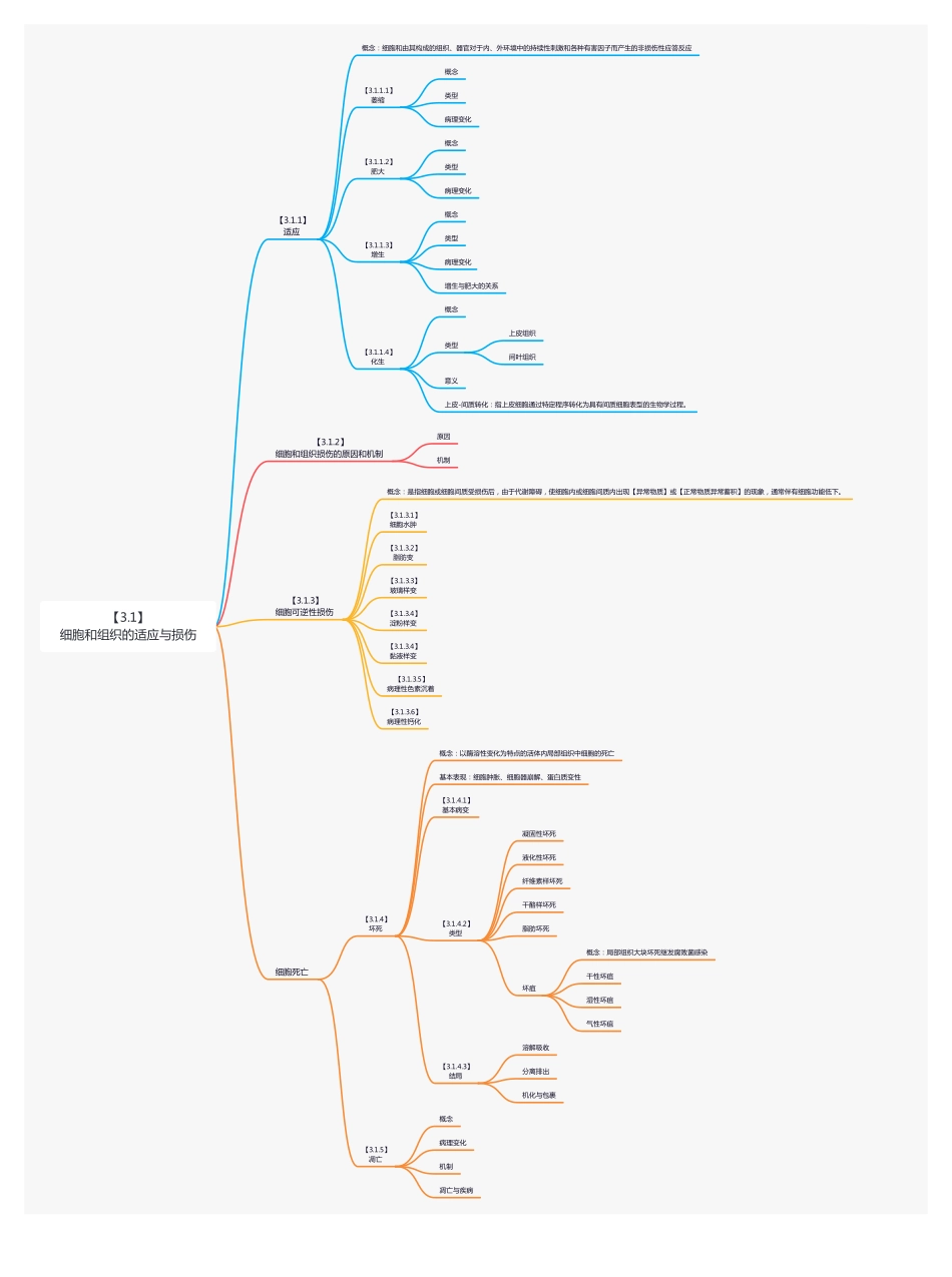 【221211】思维导图-细胞和组织的适应与损伤 .pdf_第1页
