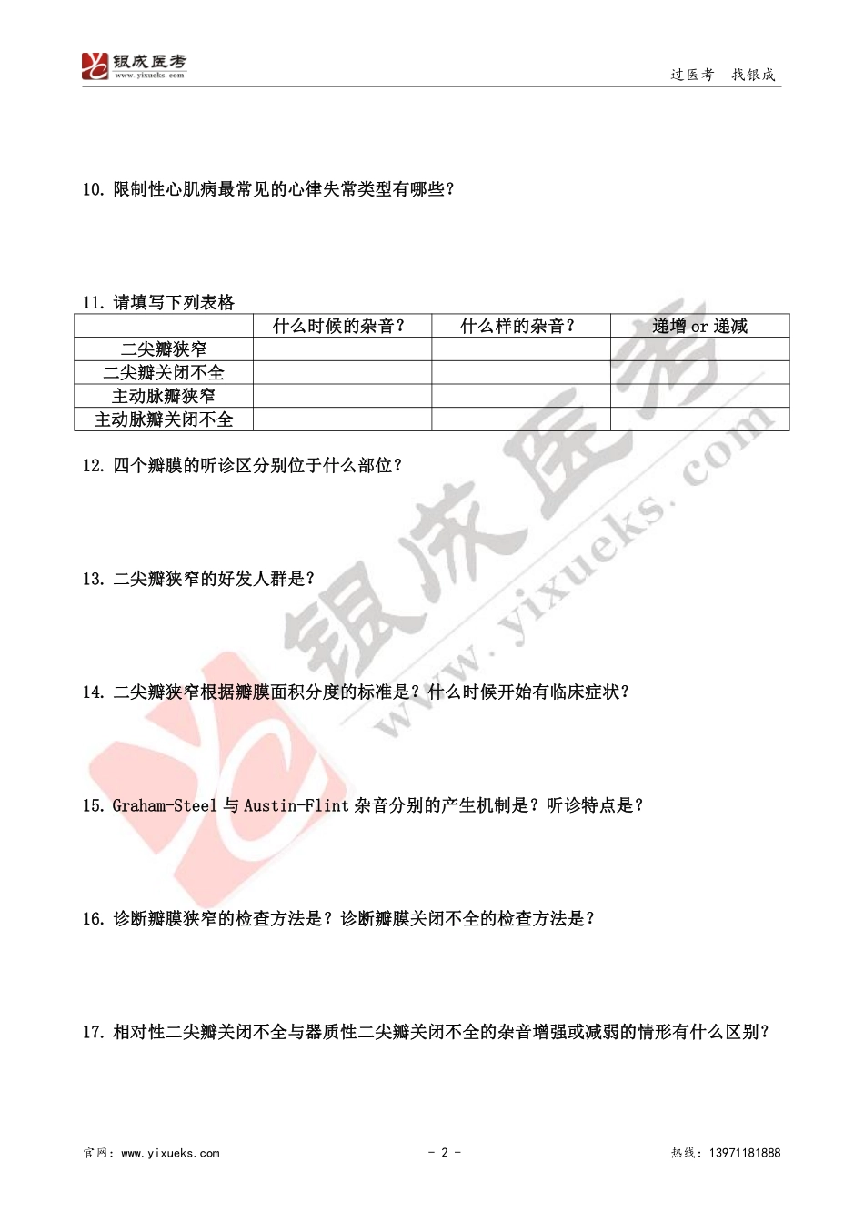【230109】内科学带读课第8天-复习题 .pdf_第2页