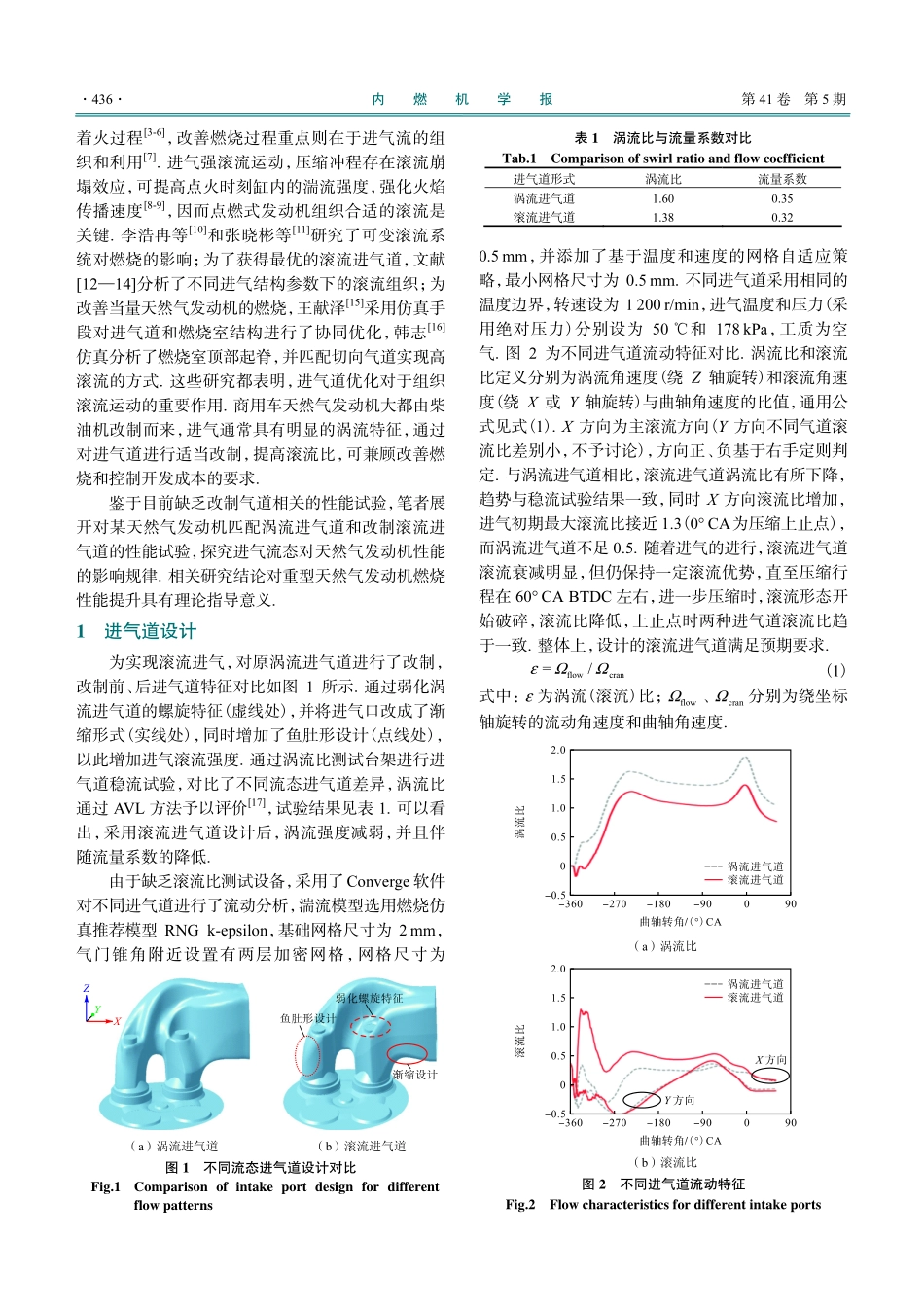 进气流态对天然气发动机性能影响的试验研究.pdf_第2页