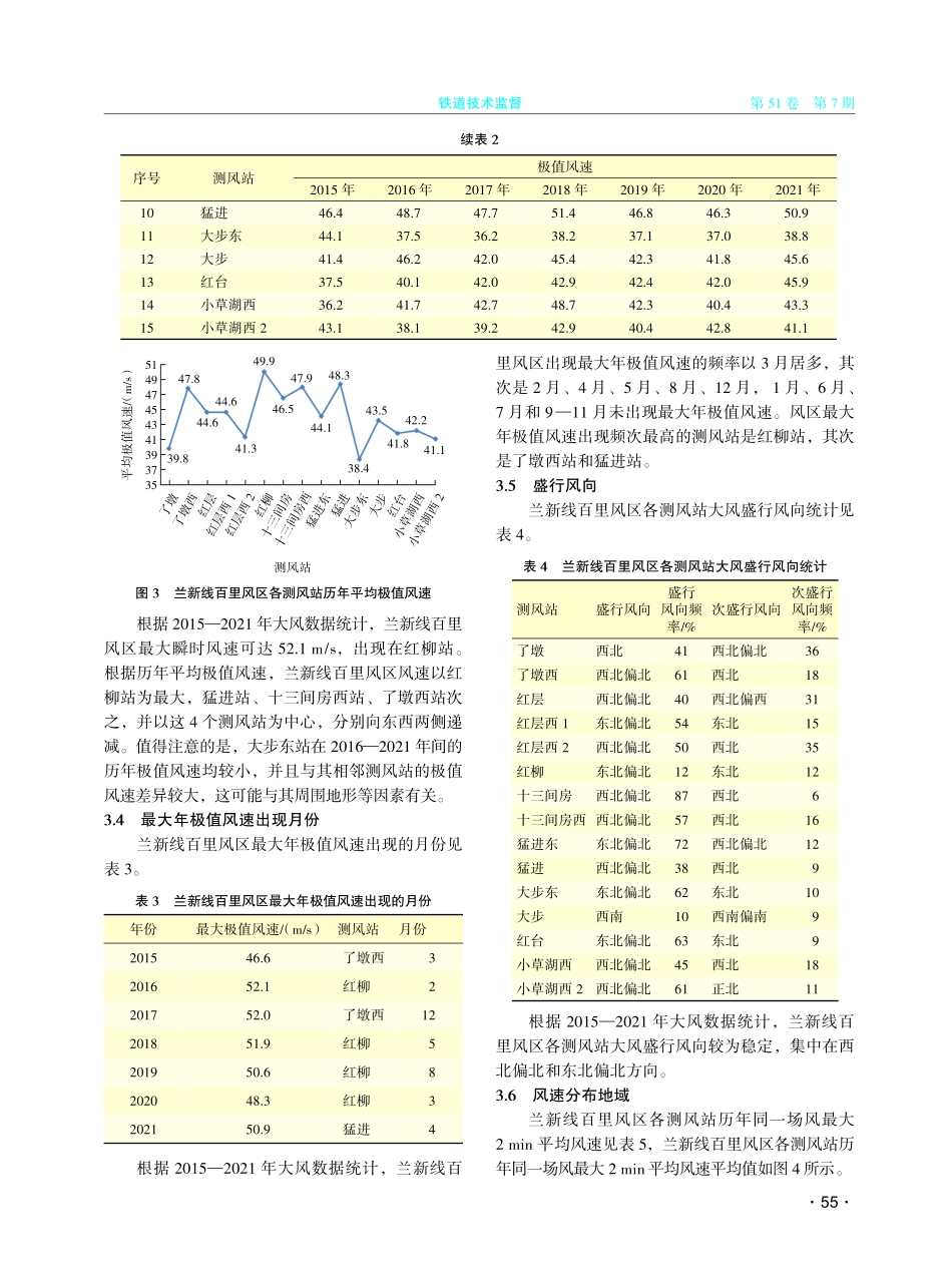 近年兰新线和南疆线主要风区大风特征研究.pdf_第3页