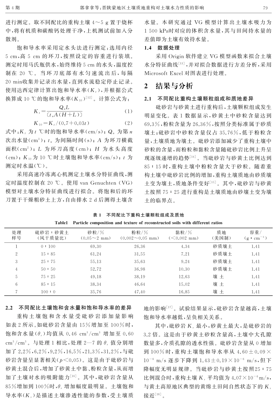晋陕蒙地区土壤质地重构对土壤水力性质的影响.pdf_第3页