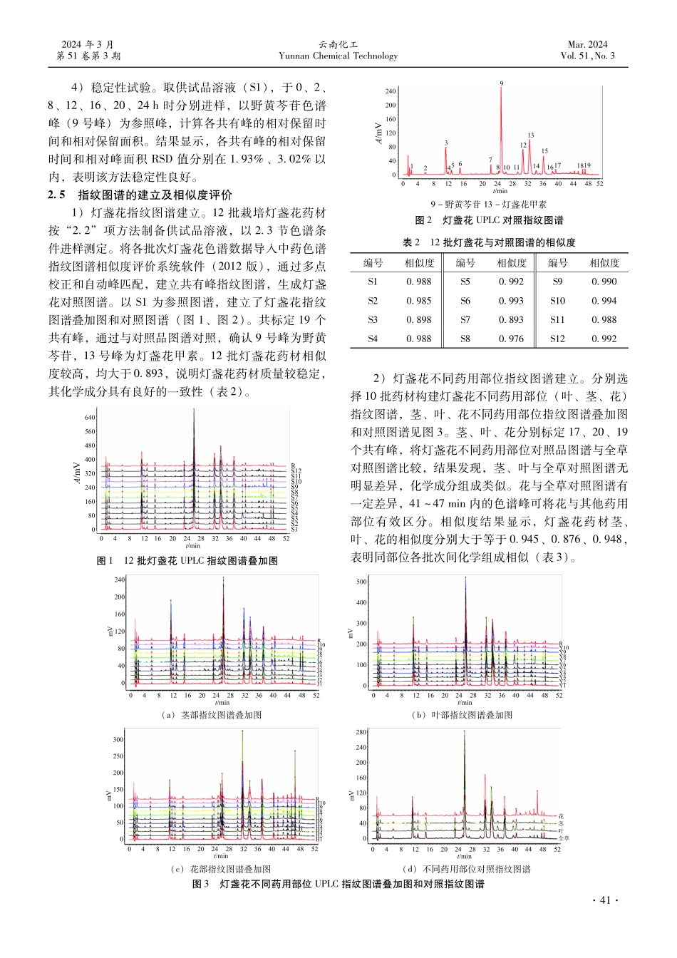 民族药灯盏花药材及其混淆品的指纹图谱研究.pdf_第3页