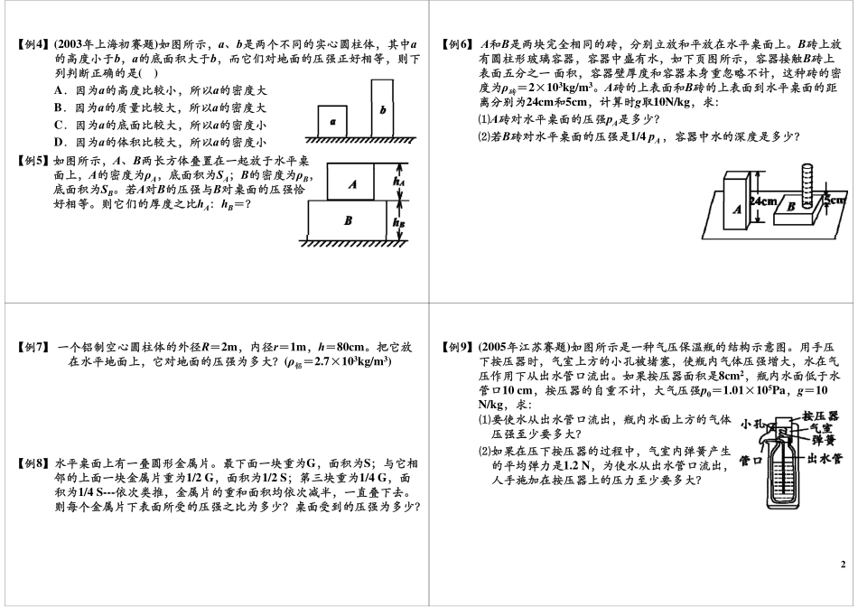 专题十一：压力压强问题.pdf_第2页