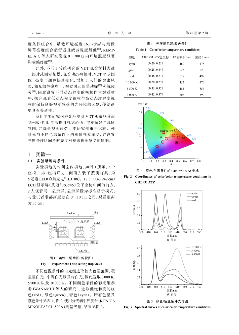 光环境对使用VDT观看动态视频的视觉感受影响.pdf_第3页