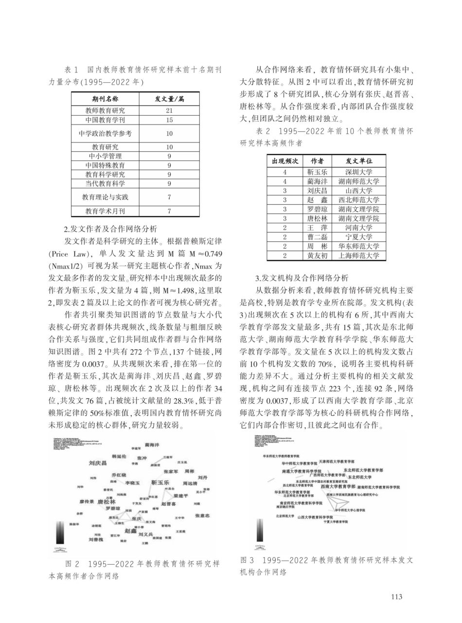 教师教育情怀研究的现状、热点及发展趋势——基于288篇中文核心期刊文献的内容分析.pdf_第3页