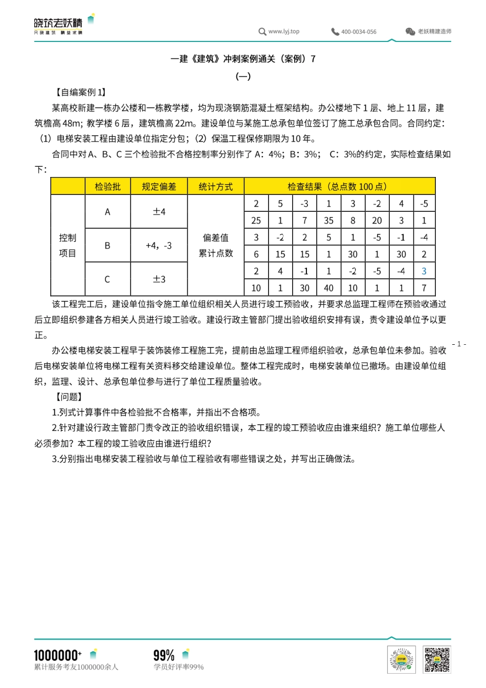 一建《建筑》冲刺案例通关（案例）7.pdf.pdf_第1页