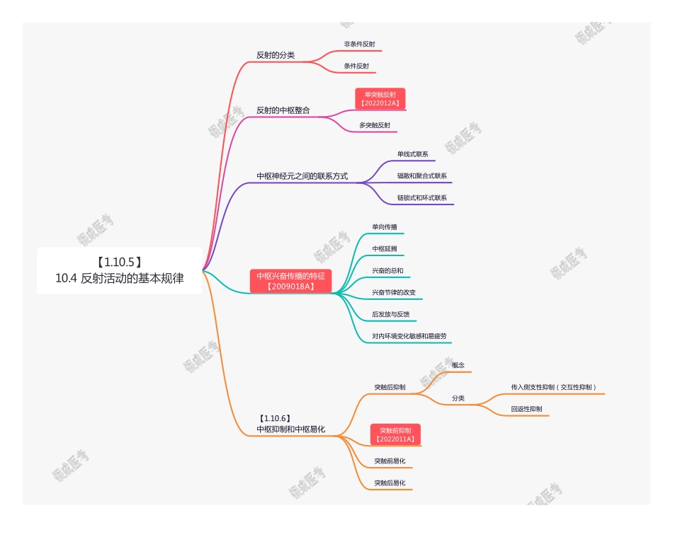 【221112】思维导图-10.4 反射活动的基本规律 .pdf_第1页