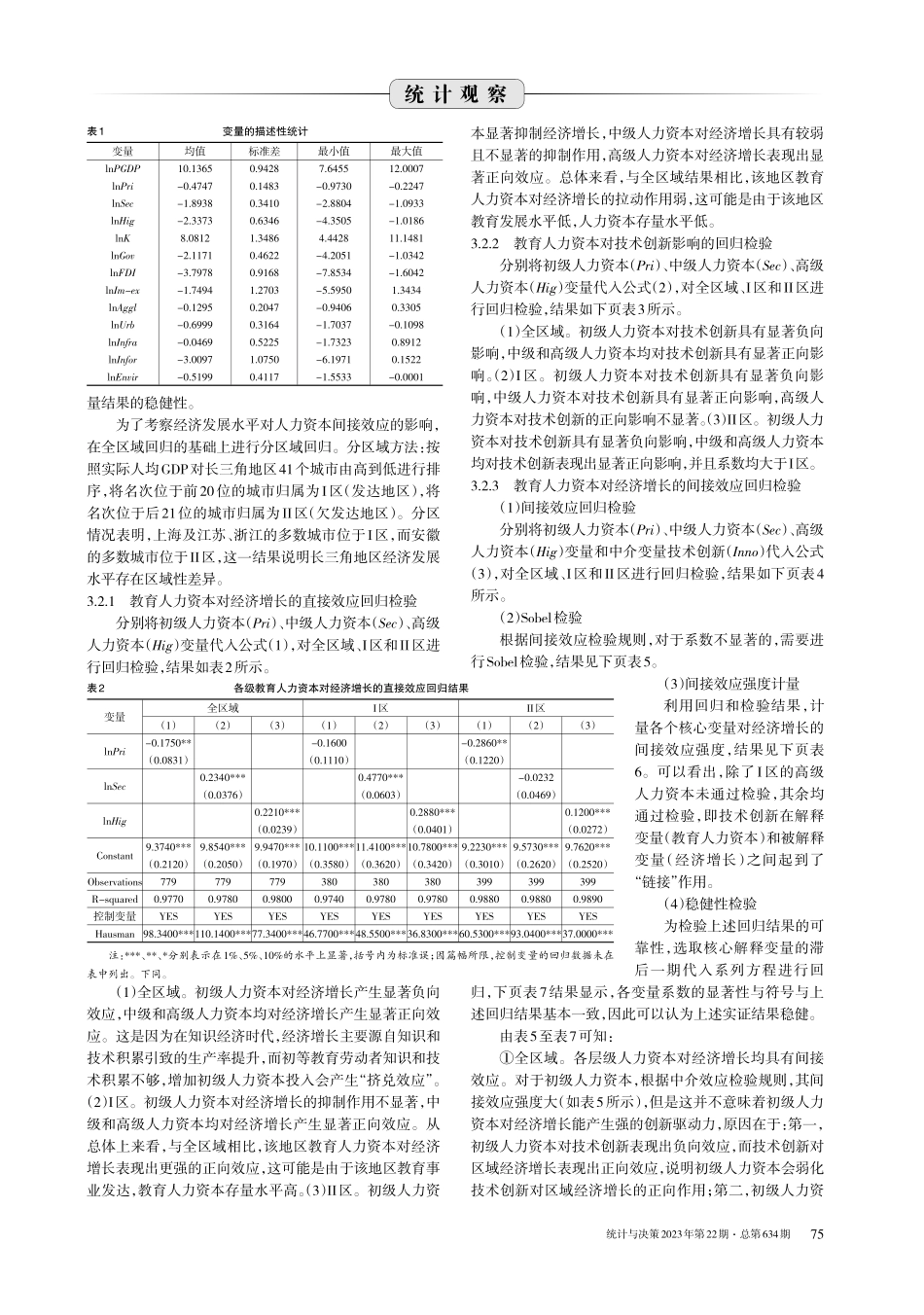 教育人力资本积累对经济增长的影响——基于长三角地区的实证 (1).pdf_第3页
