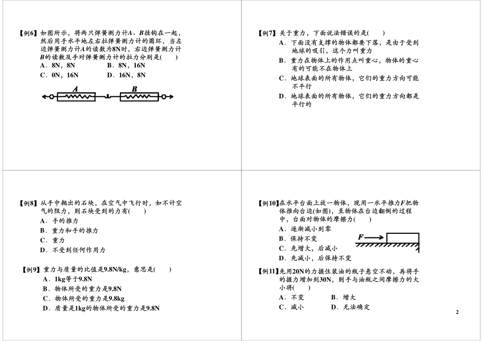 重力,弹力与摩擦力中的易错题分析.pdf_第2页