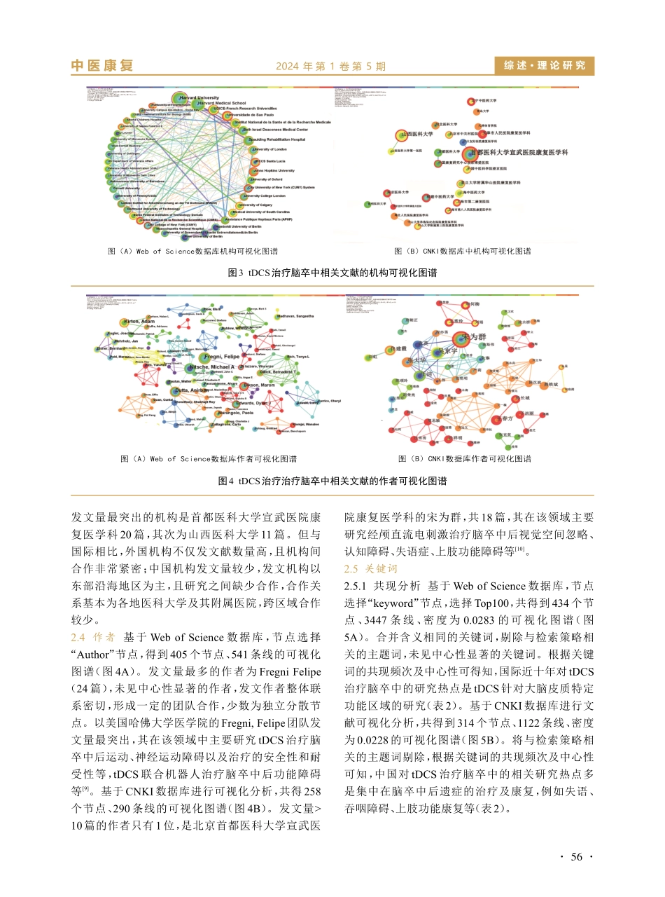 近十年国内外经颅直流电刺激治疗脑卒中的文献可视化分析.pdf_第3页