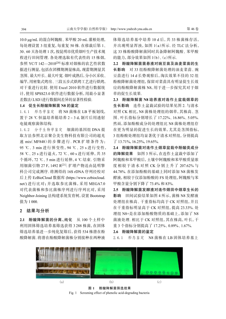 酚酸降解菌的分离、鉴定及其减轻烟草连作障碍的效果研究.pdf_第3页