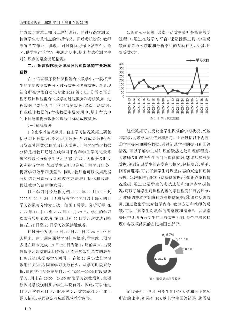 教学数据驱动的C语言程序设计课程混合式教学改革路径.pdf_第2页
