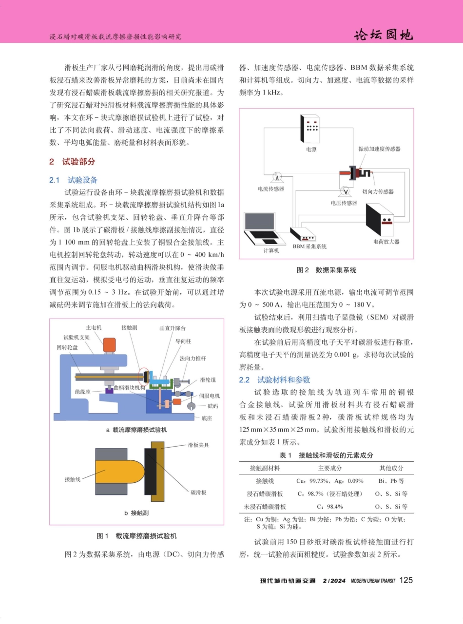 浸石蜡对碳滑板载流摩擦磨损性能影响研究.pdf_第2页