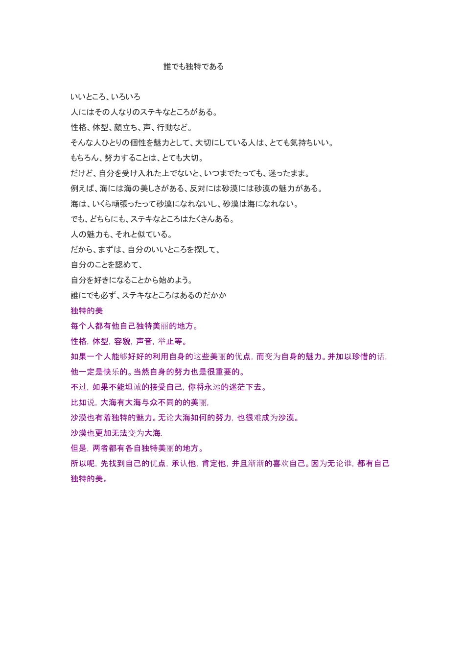 每个人都有独特的美.pdf_第1页