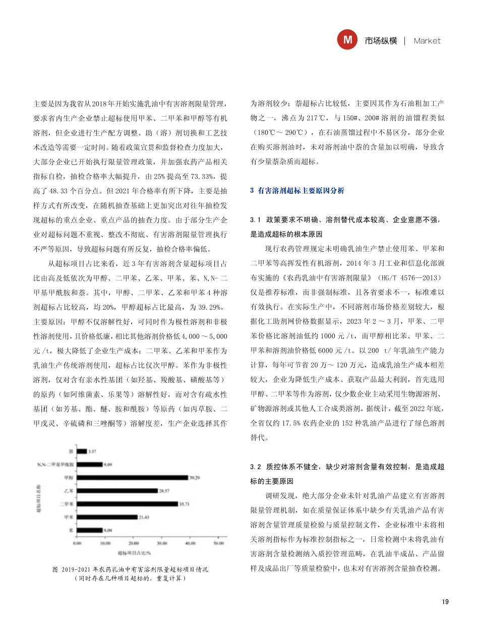 近三年江苏省农药乳油产品中有害溶剂抽检情况分析.pdf_第2页