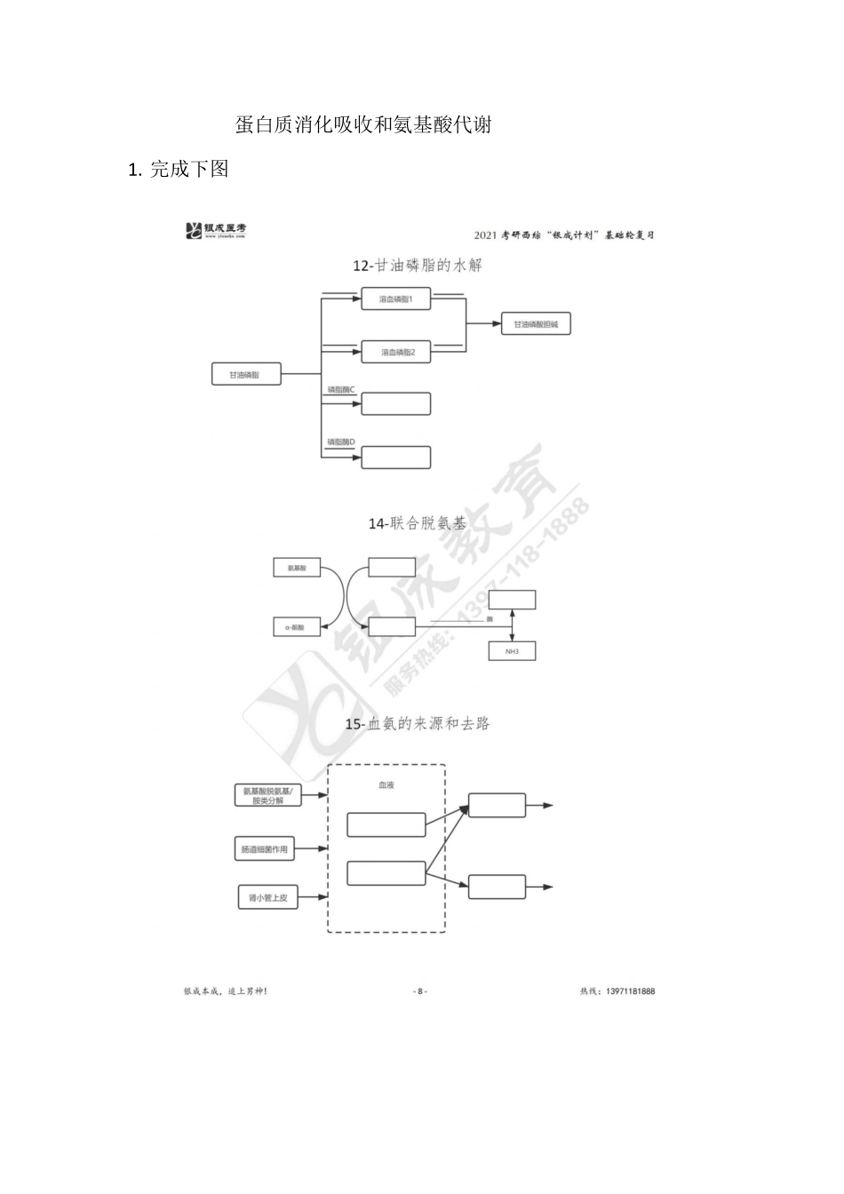 【221128】生物化学第6次带读课作业-问题 .pdf_第1页