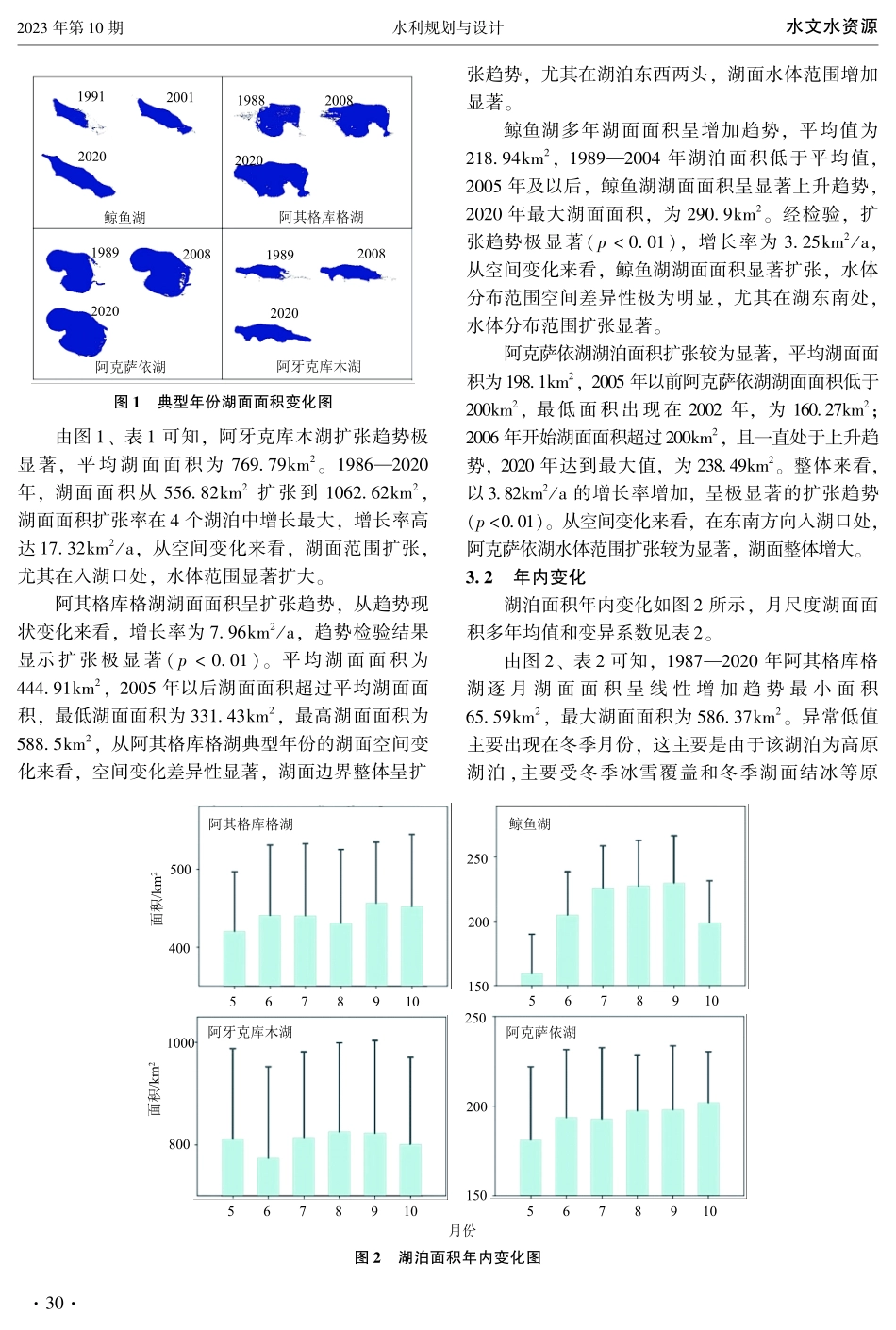 近40年昆仑山区湖泊面积变化及归因分析.pdf_第3页