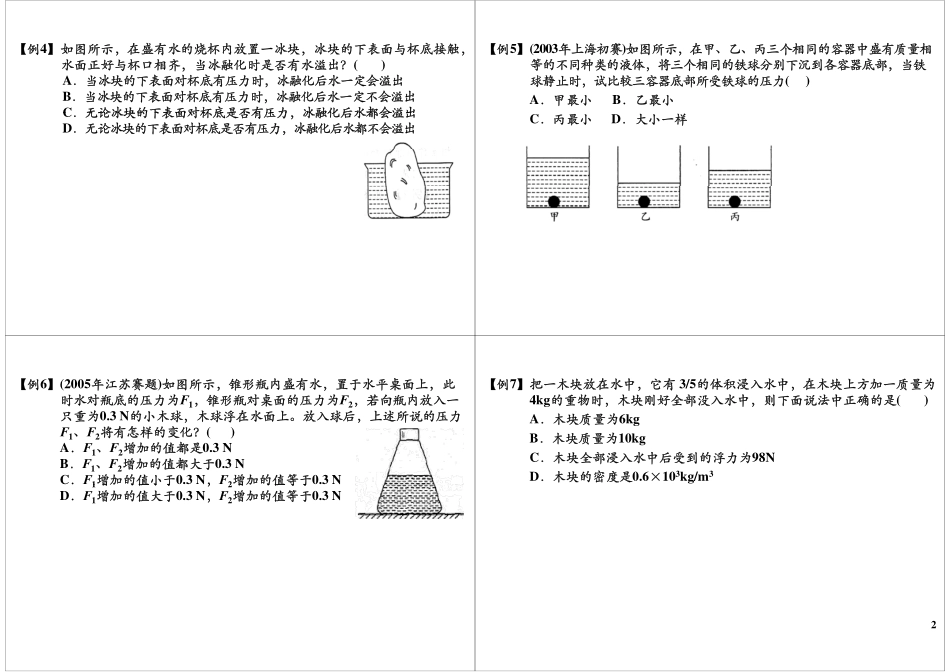 专题十四：浮力的产生与漂浮问题.pdf_第2页
