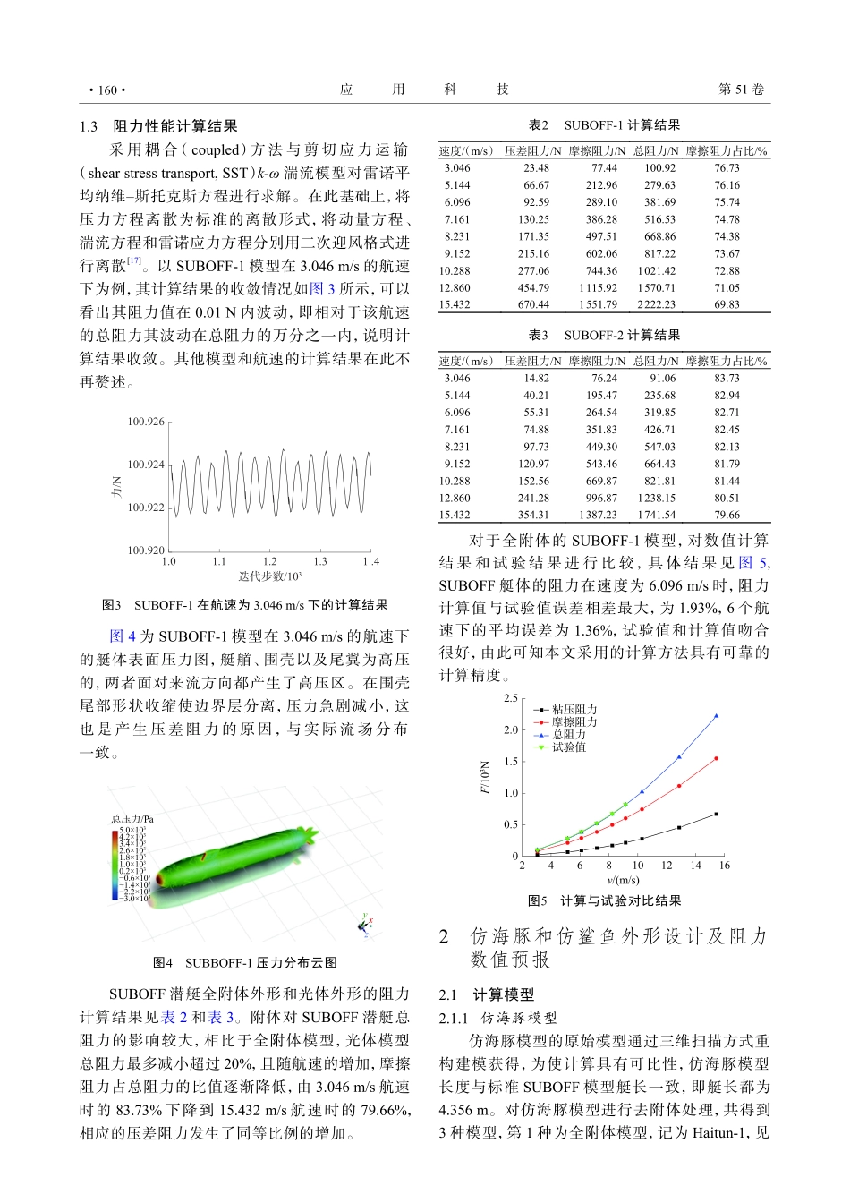 高速水下无人航行器仿生外形设计与阻力数值预报研究.pdf_第3页