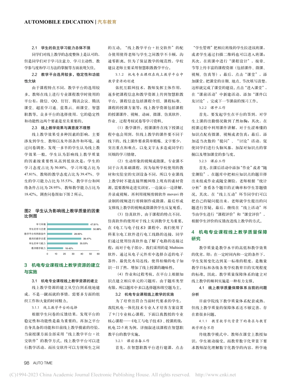 教育数字化背景下职业院校机...线上教学实施与质量保障研究_徐丽丽 (1).pdf_第2页
