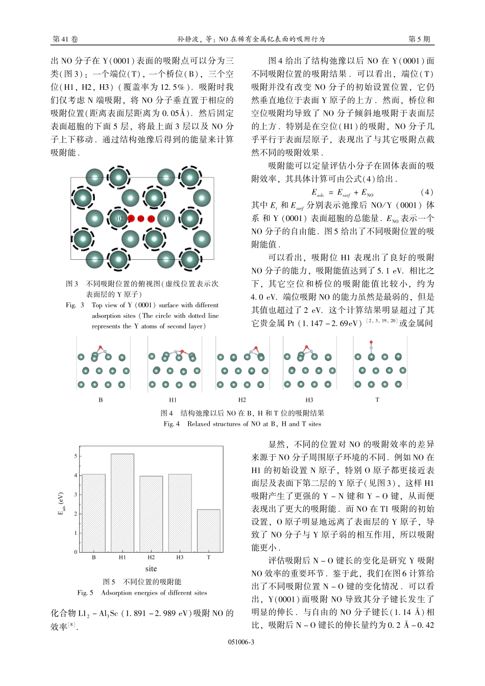 NO在稀有金属钇表面的吸附行为.pdf_第3页