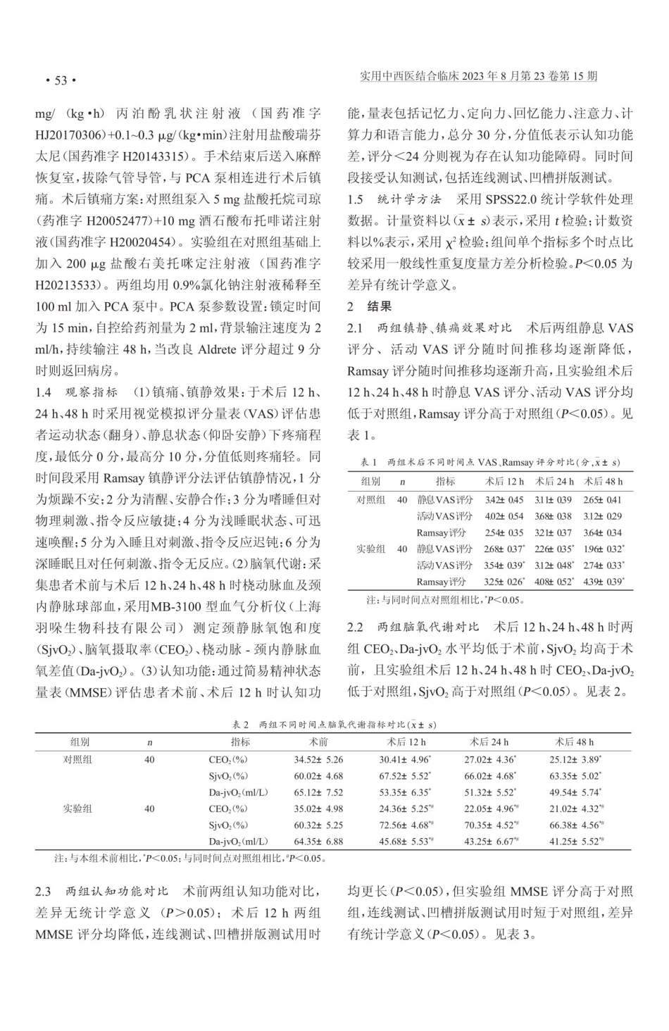 酒石酸布托啡诺复合右美托咪定在高龄腔镜胆囊手术中的应用.pdf_第2页