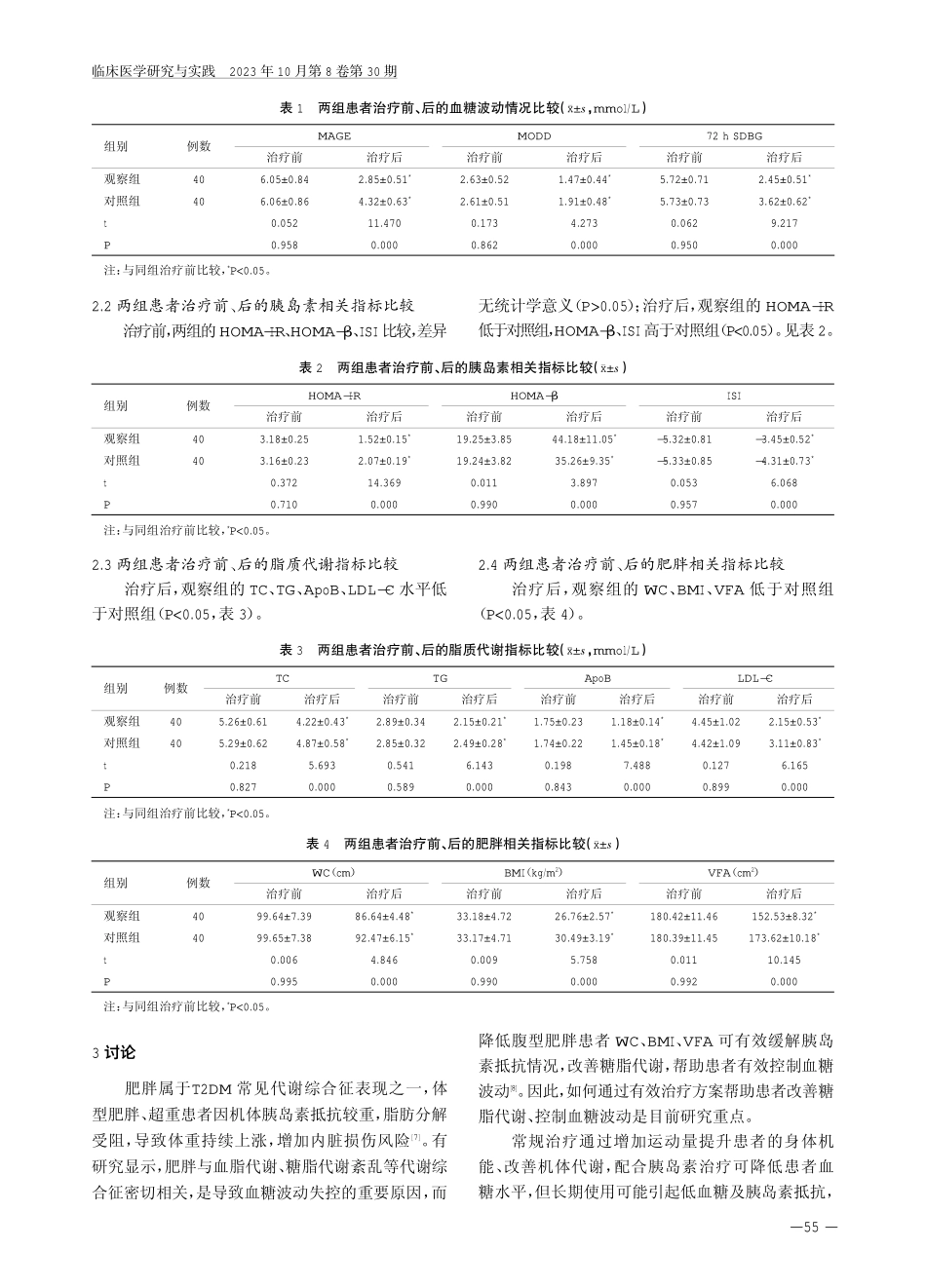 卡格列净联合胰岛素治疗肥胖2型糖尿病的效果及对胰岛素抵抗、脂质代谢的影响.pdf_第3页