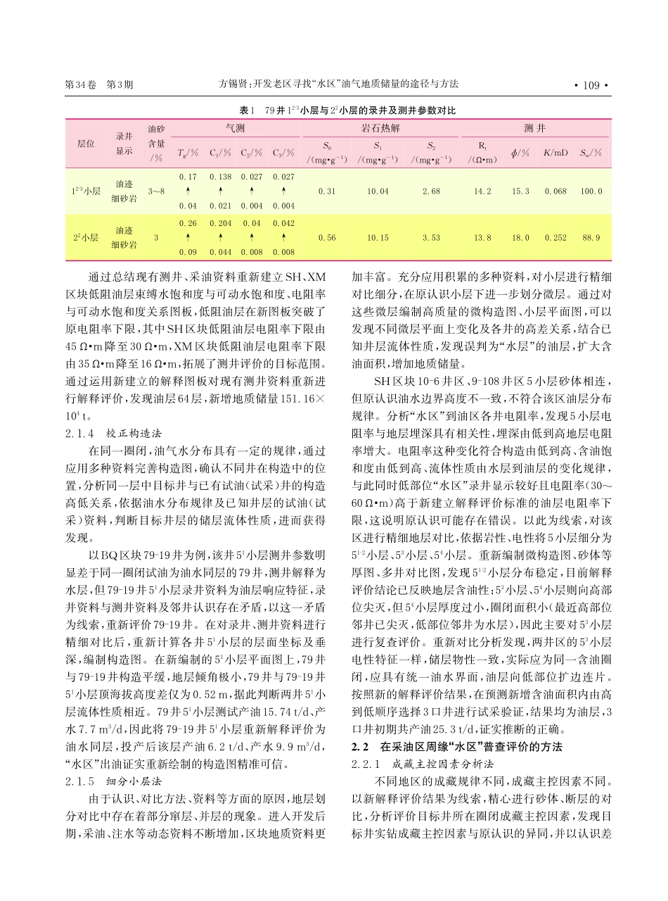 开发老区寻找“水区”油气地质储量的途径与方法.pdf_第3页