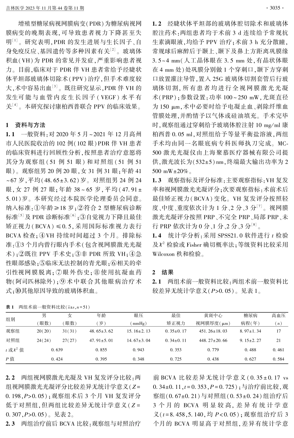 康柏西普辅助玻璃体切割手术治疗增殖型糖尿病视网膜病变伴玻璃体积血的临床效果.pdf_第2页