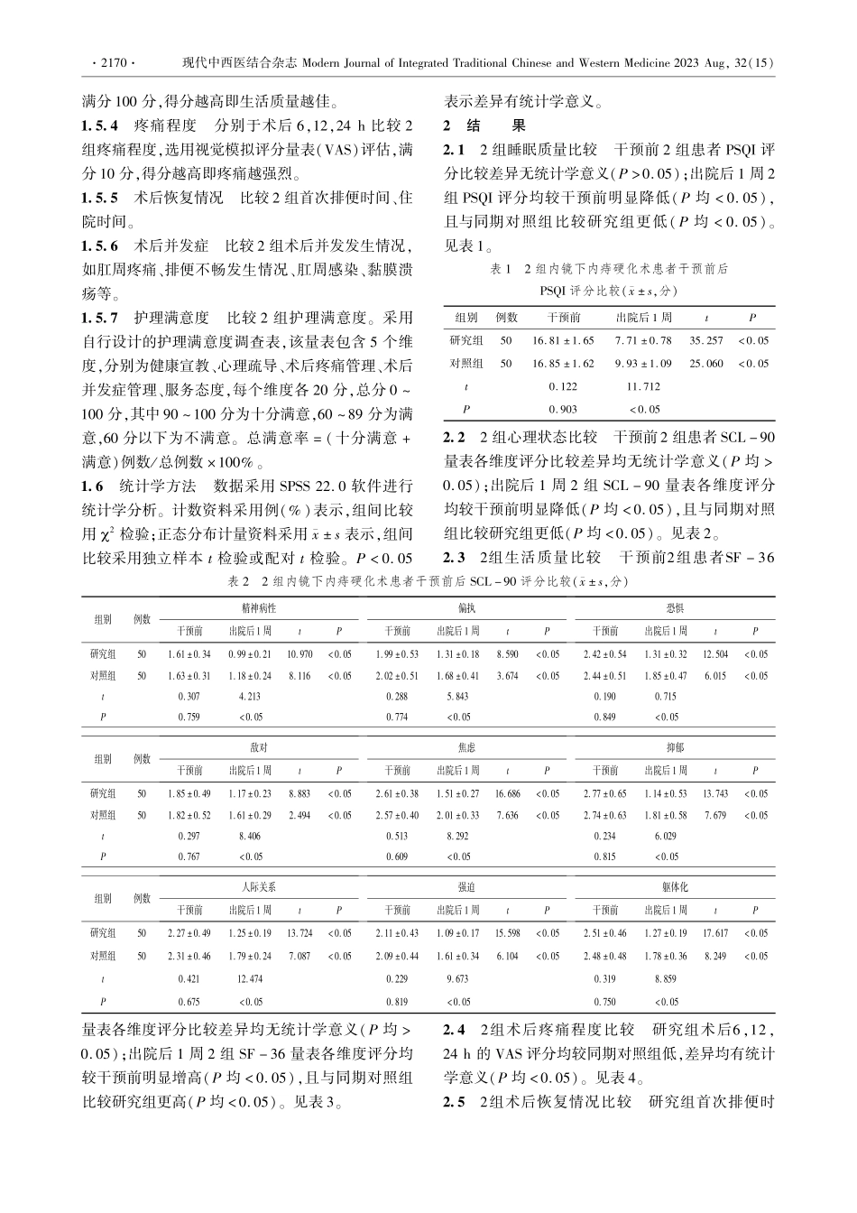 精细化护理对内镜下内痔硬化术患者术后相关并发症及预后的影响.pdf_第3页