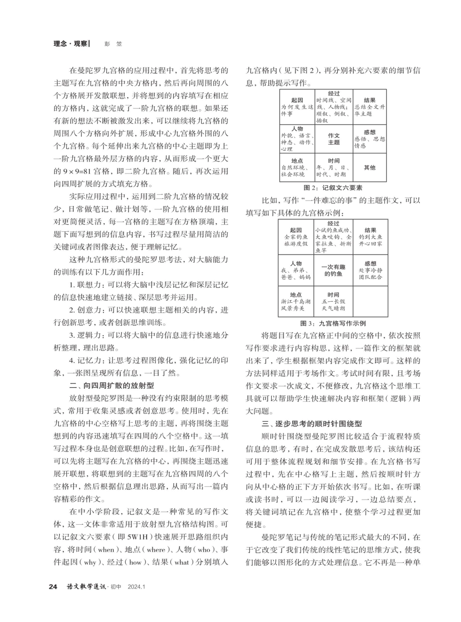 九宫格思考法在语文学习中的应用.pdf_第2页