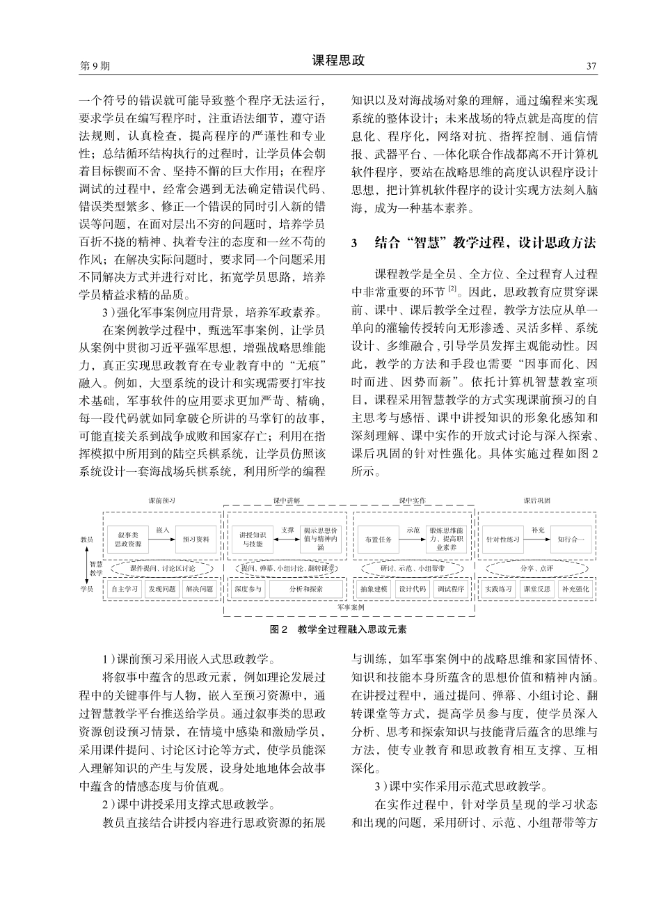 军队院校计算机程序设计思政教学探索.pdf_第3页
