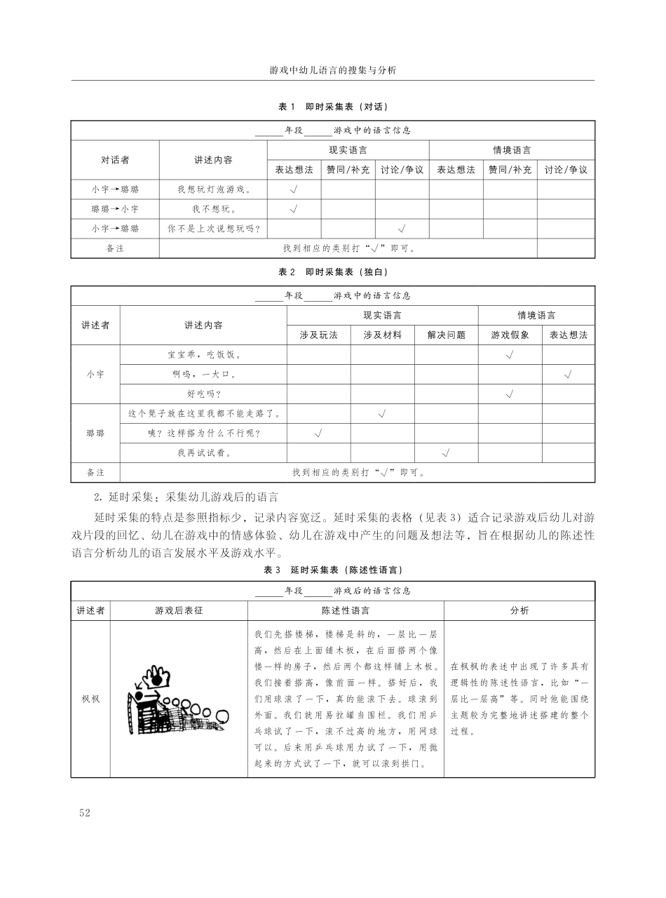 游戏中幼儿语言的搜集与分析.pdf_第2页