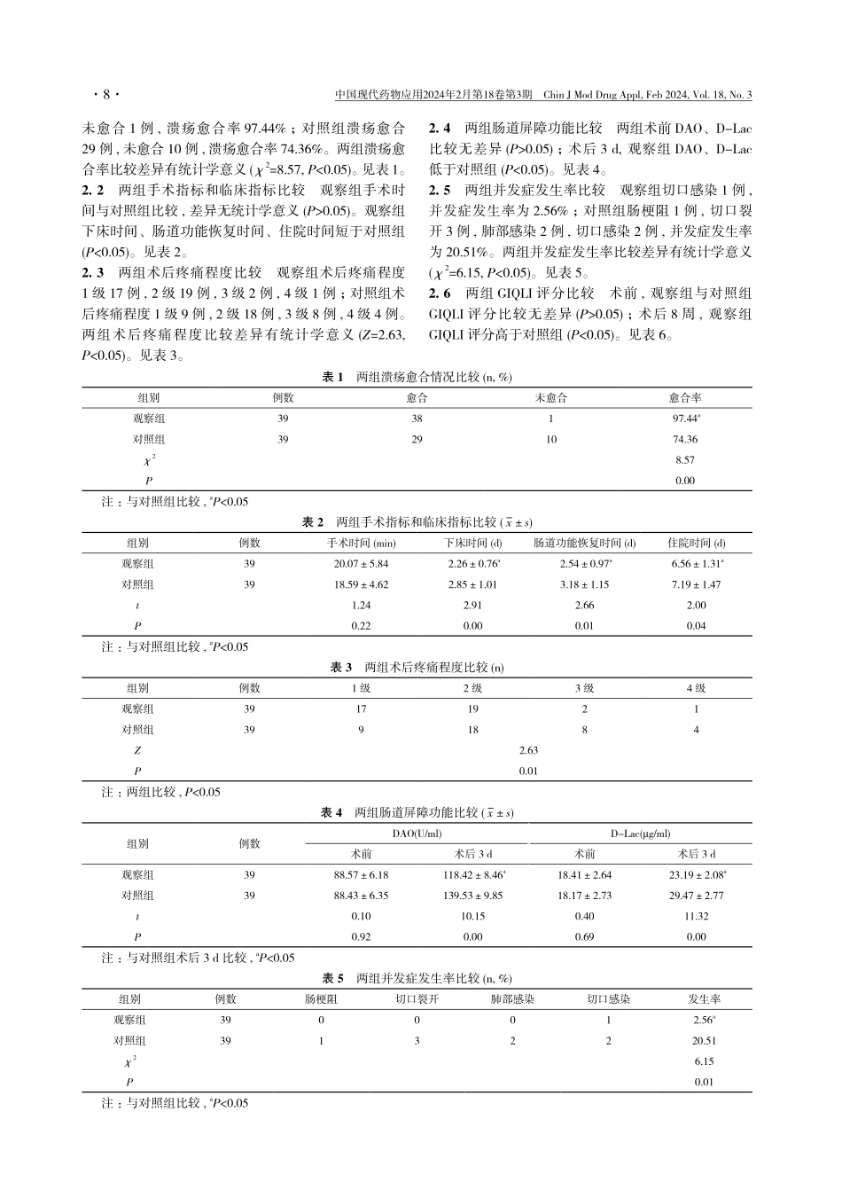 缝线类型对胃十二指肠溃疡穿孔患者微创修补术治疗效果的影响.pdf_第3页