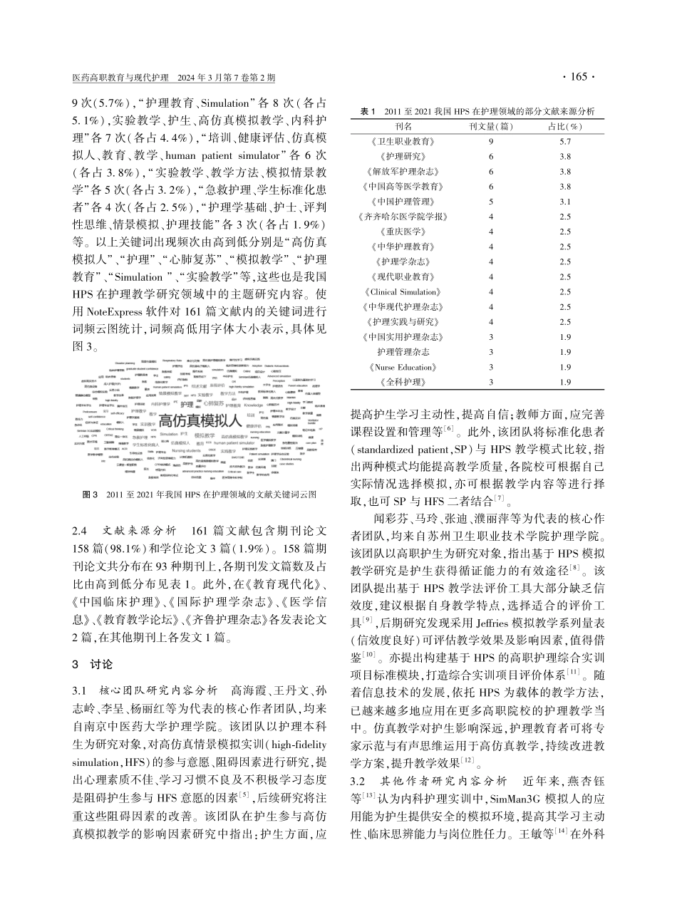 基于NoteExpress文献计量法对我国高仿真模拟人在护理教学领域的研究现状分析.pdf_第3页