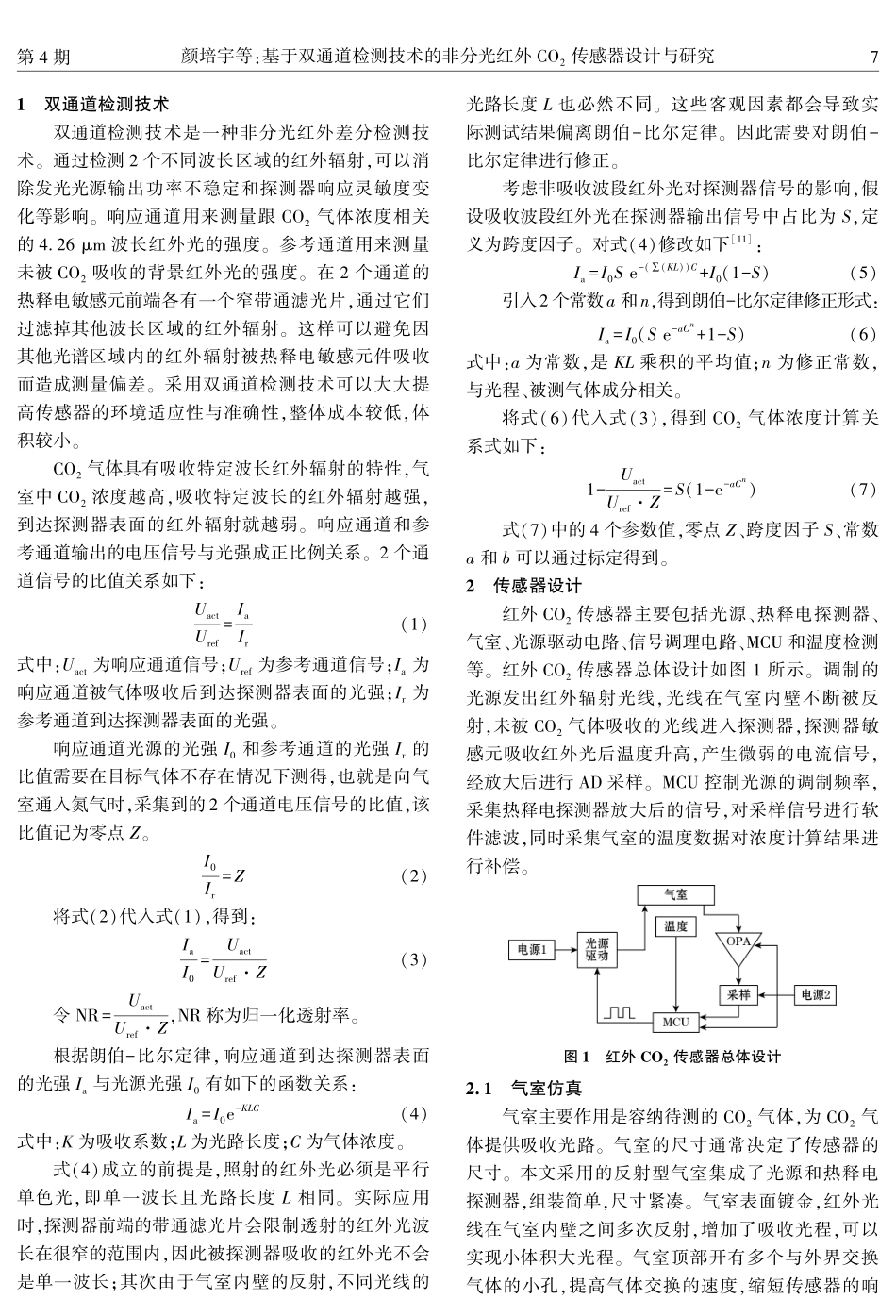基于双通道检测技术的非分光红外CO_%282%29传感器设计与研究.pdf_第2页