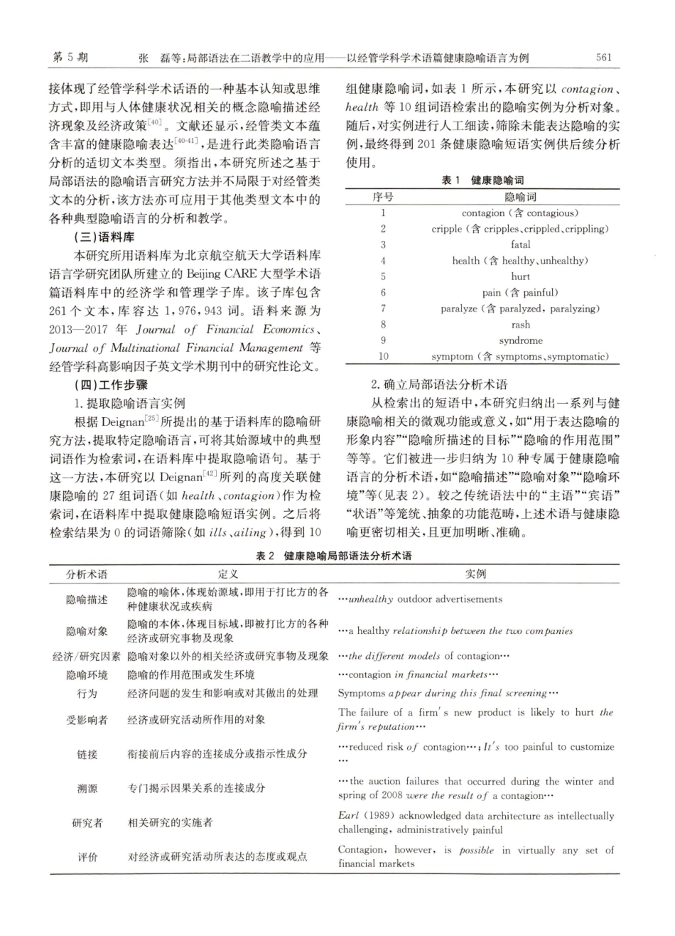 局部语法在二语教学中的应用——以经管学科学术语篇健康隐喻语言为例.pdf_第3页