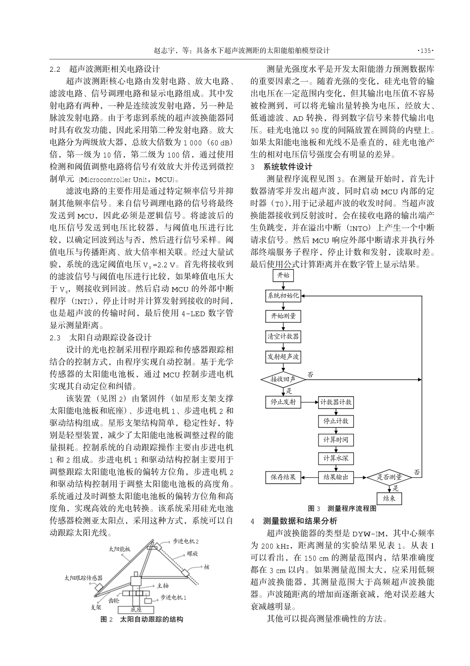 具备水下超声波测距的太阳能船舶模型设计.pdf_第2页