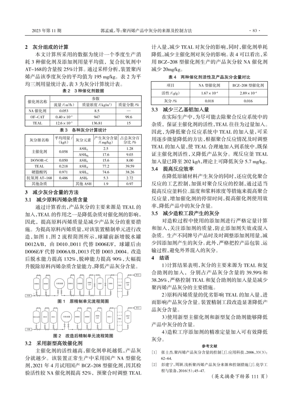聚丙烯产品中灰分的来源及控制方法.pdf_第2页